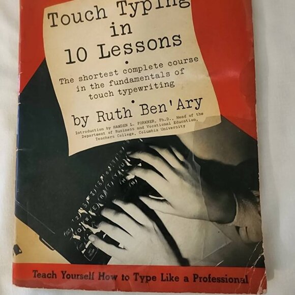 Vintage 1963 Touch Typing in 10 Lessons By Ruth Ben'Ary - Picture 8 of 8